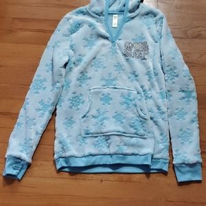 FREE with any purchase! Girls blue snowflake sleepwear hoodie